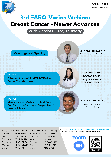 The 3rd FARO-Varian Webinar Breast Cancer - Newer Advances