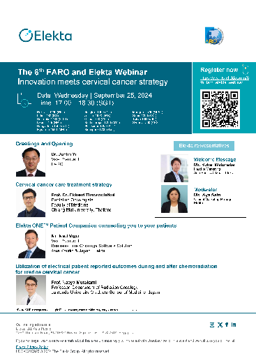 The 6th FARO and Elekta webinar: Innovation meets cervical cancer strategy